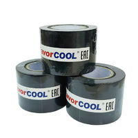 Лента для герметизации трасс кондиционера FavorCool PVC AIR с клеевым слоем 0.13mm*50mm*18m (черная)